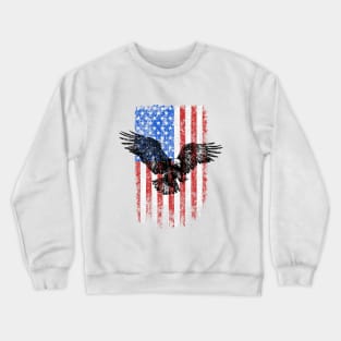 4th Of July American Flag - US 4th of July American flag Crewneck Sweatshirt